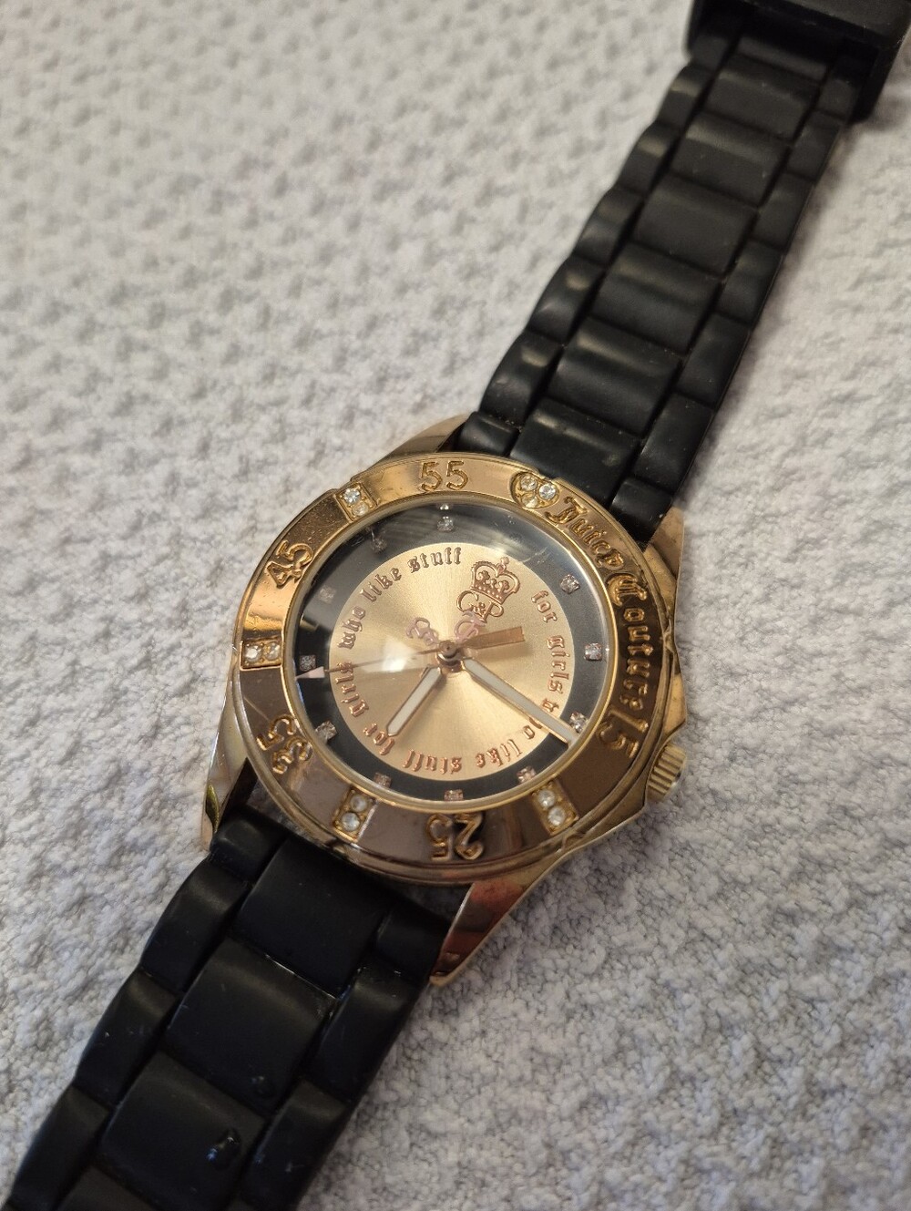 Juicy Couture Black And Gold Watch